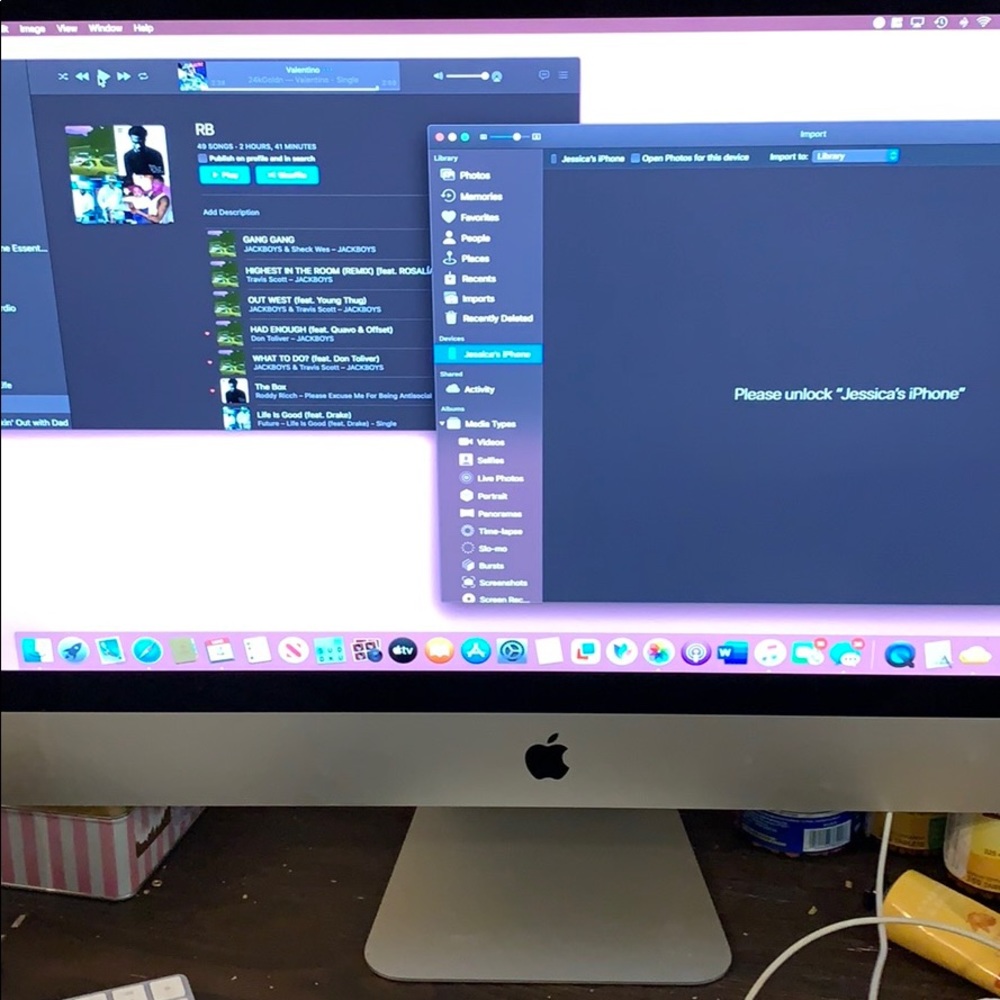 New iMac w receipt, wireless keyboard &magic track